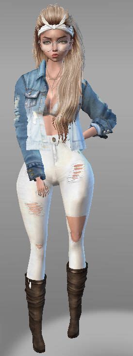 Pin By Jade Major On IMVU Dream Avatars Fashion White Jeans Style