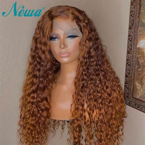 Newa Hair perruque Lace Front Wig ondulée brésilienne Remy cheveux