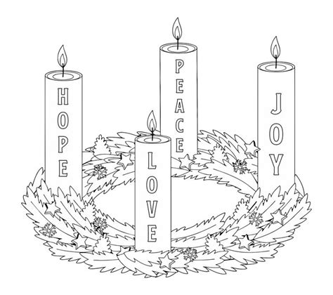 Advent Wreath Coloring Catholic Advent Worksheet Advent Coloring