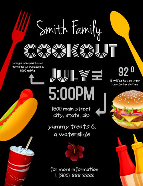 Cookout Flyer Template Atlanticcityaquarium