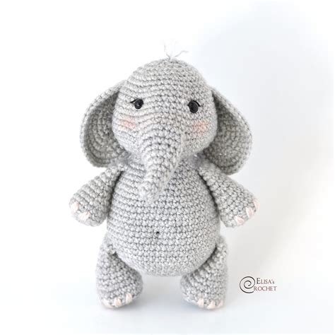 George the Elephant Crochet Pattern By Elisa's Crochet