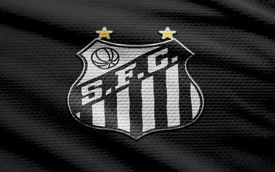 Descargar Logotipo De Tela De Santos Fc K Fondo De Tela Negra Serie