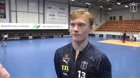 Hampus Morelius efter Mullsjö AIS Nykvarns IBF SSL Omgång 12 YouTube