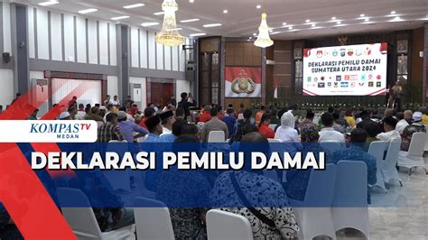 Partai Politik Deklarasikan Pemilu Damai Di Mapolda Sumatera Utara