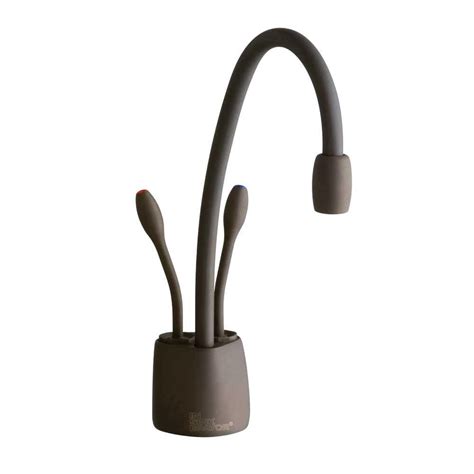 InSinkErator Indulge Contemporary 2 Handle Instant Hot And Cold Water Dispenser Faucet In Mocha