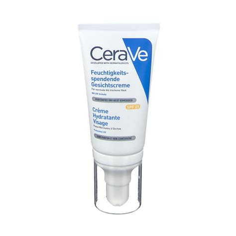 Cerave Crème Hydratante Visage Spf 25 Pour Les Peaux Normales à Sèches