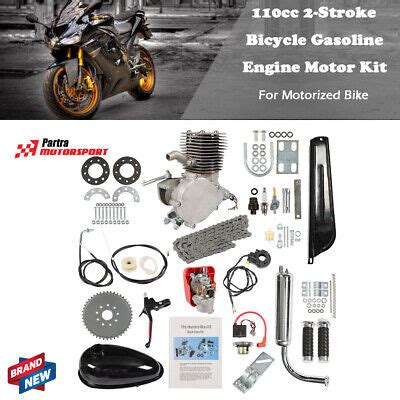 100cc 2 Stroke Bicycle Motor Kit Bike Motorized Petrol Gas Engine Full