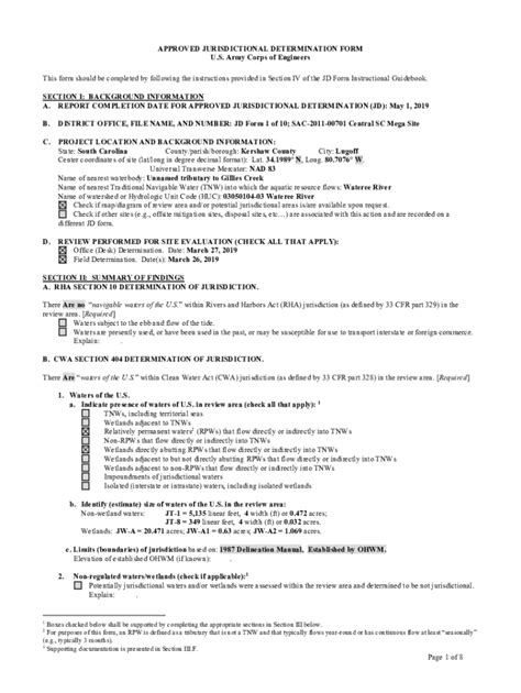 Fillable Online Central Sc Mega Site Approved Jurisdictional