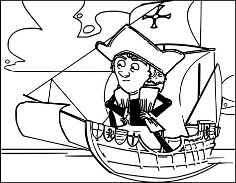 Christopher Columbus Coloring Page 01