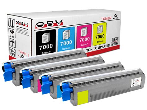 Kompatibel OBV 4x Toner für OKI C801 Serie C801N C801DN C821 Serie C8