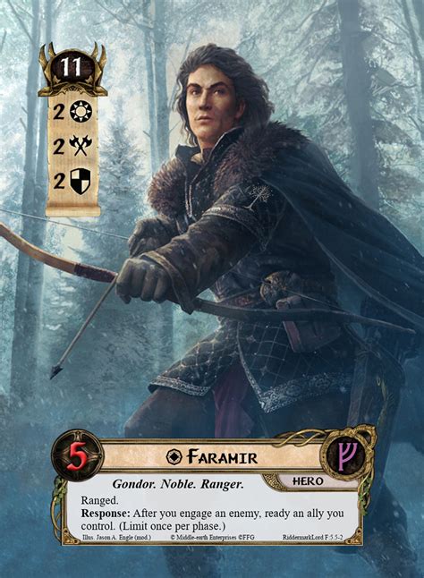 LOTR LCG Alt Art Heroes Faramir Leadership Here Is Lead Flickr