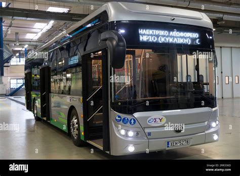 Athens Oct The Electric Bus Yutong U From