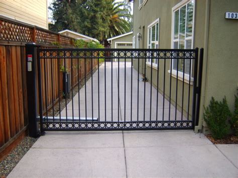 Single Swing Gate Contemporary Exterior San Francisco By Los