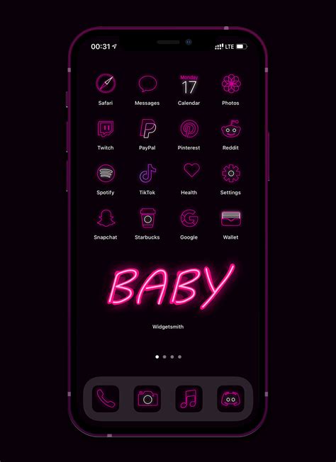 Neon Pink App Icons Free Neon Pink Aesthetic For Ios And Android