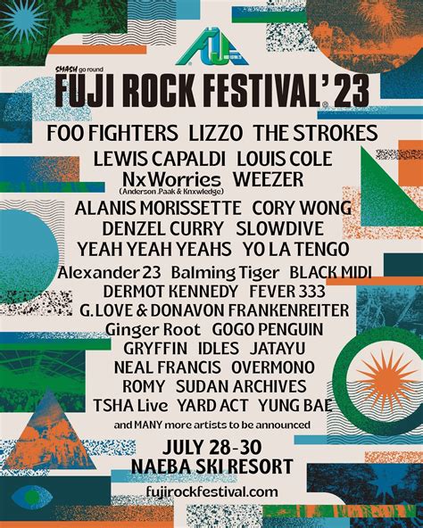 Fuji Rock 2023 Lineup R Indieheads