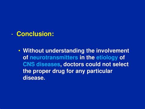 Pharmacology Of Central Neurotransmitters Prof Yieldez Bassiouni Ppt