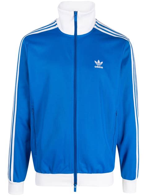 Adidas Beckenbauer Logo Embroidered Track Jacket Farfetch