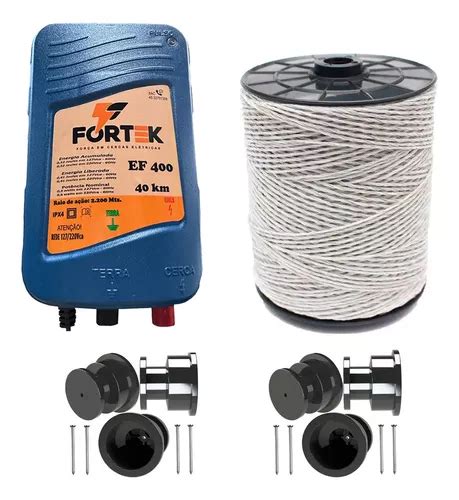 Kit Eletrificador Rural Km Cerca Eletrica Gado Boi M