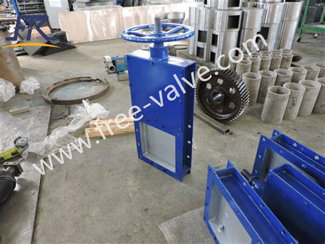 Manual Operation Square Port Carbon Steel Knife Gate Valve Square Port