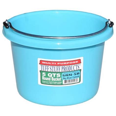 Tuff Stuff Products Srnsb 5 Qt Round Bucket Sky Blue 1 Kroger