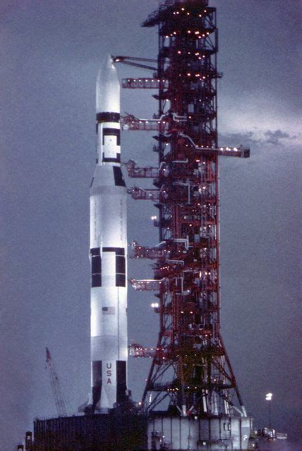 Saturn V Rocket With Skylab Mission 1973 Space Exploration Apollo Space Program Nasa Space