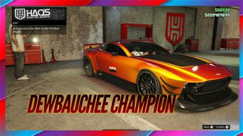 Dewbauchee Champion Review And Customization Gta Online YouTube