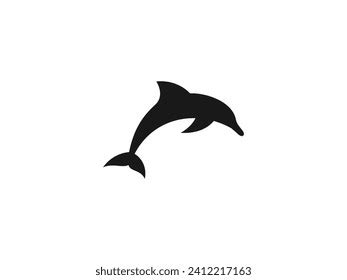 Dolphin Logo Vector Illustration Dolphin Jump Stock Vector (Royalty ...