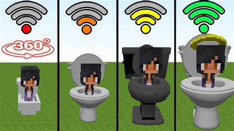 😱aphmau Skibidi Toilet With Different Wi Fi Levels In Minecraft 360