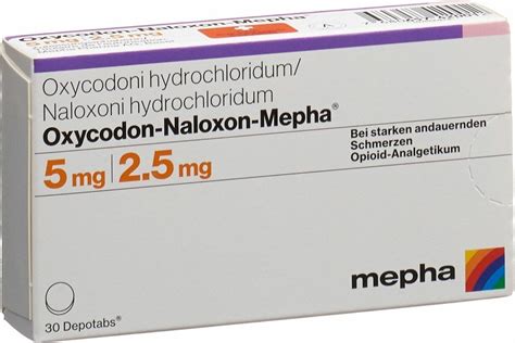 Oxycodon naloxon Mepha Depotabs 5mg 2 5mg 30 Stück in der Adler Apotheke