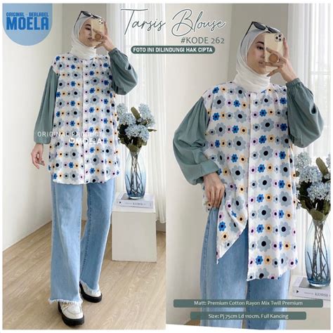 Jual O K ATASAN OVERSIZE WANITA RAYON PREMIUM ORIGINAL MOELA BERLABEL