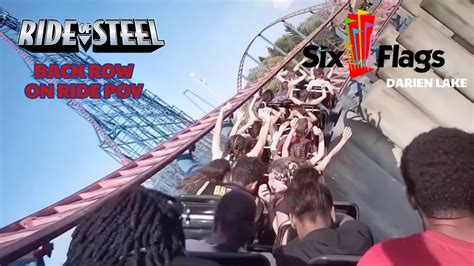 Ride Of Steel Back Row On Ride Pov Six Flags Darien Lake Youtube