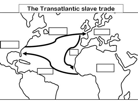 Transatlantic Slave Trade Map | Teaching Resources