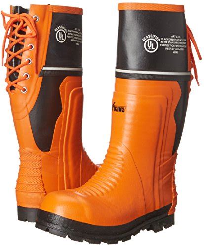 Viking Mens Class 2 Chainsaw Boot Blackorange 11 Pricepulse