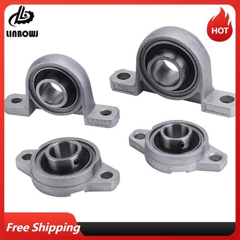 Pcs Bearing Shaft Pillow Block Housing Zinc Alloy Mm Axk Mm Kfl