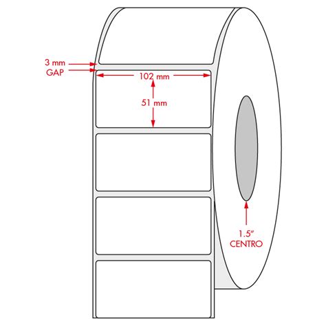 Etiqueta Adhesiva Blanca 102x51 Mm Escritorio Rkl Soluciones En