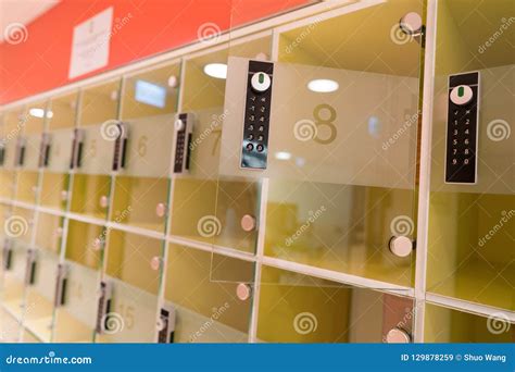 Locker with an Electronic Lock Stock Image - Image of cubbyhole ...