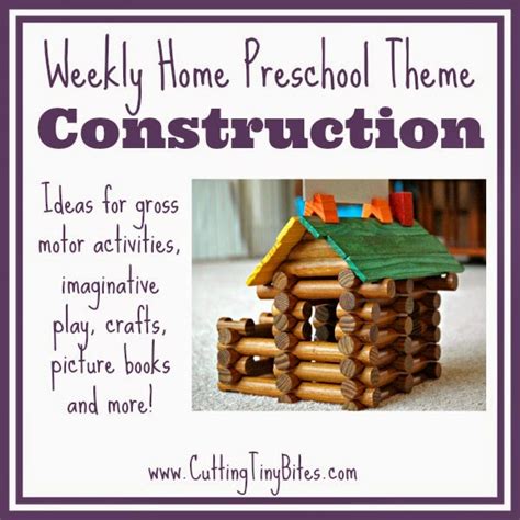 Construction Theme Weekly Home Preschool Cutting Tiny Bites