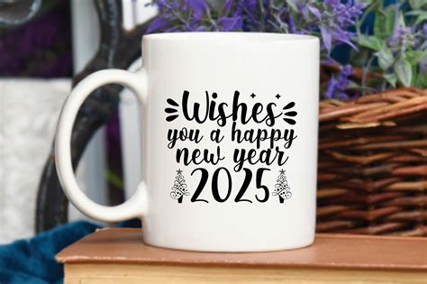 Wishes You a Happy New Year 2025 Graphic by Lazy Craft · Creative Fabrica