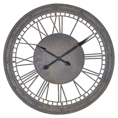 Round Metal Roman Numerals Wall Clock | Wall Clocks | Avoir Interiors