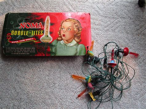 VINTAGE NOMA BUBBLE LIGHTS BOX HOLDS BUBBLE LITES Christmas -- Antique ...