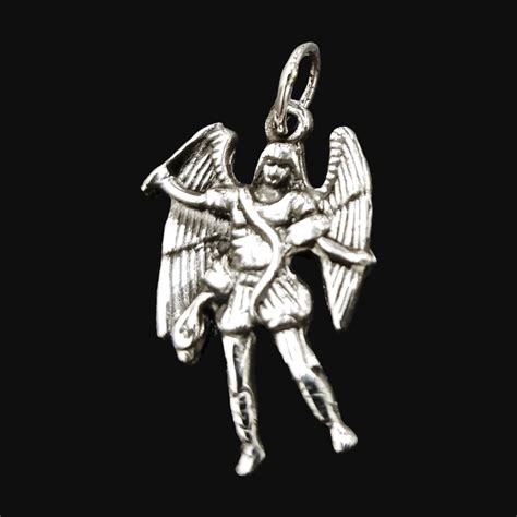 Dije Sello Arcangel Uriel En Plata 4 X 3 Cm 9 1 Gr Art 152 Místico y