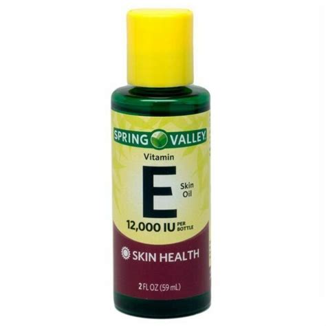 Spring Valley Vitamin E Skin Oil 12000 Iu Skin Health Moisturizer 2 Fl