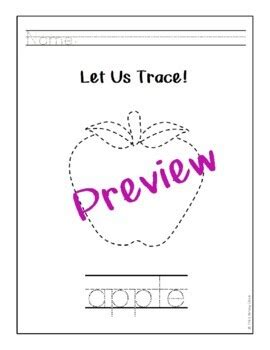 Fruits And Vegetables Tracing Worksheets Practice Fine Motor Skills