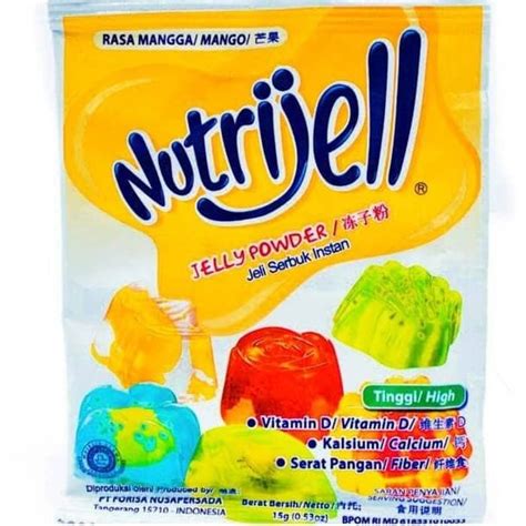 Nutrijell Jelly Rasa Mangga Kemasan Gram Lazada Indonesia