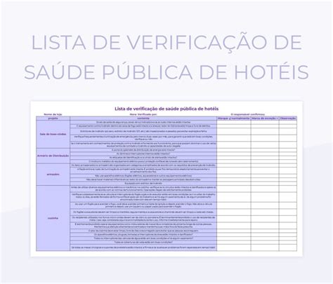 Modelos De Planilhas Listas De Verificação Para Microsoft Excel E