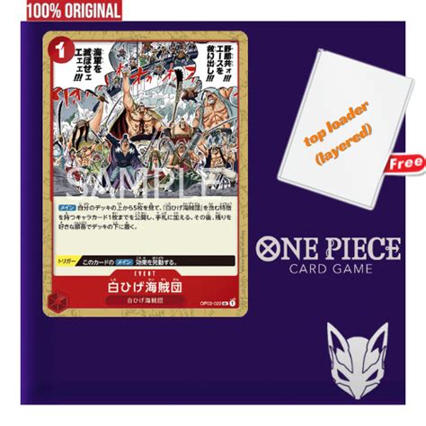 Original X Cards Playset Deck Whitebeard Pirates Event Op Uc