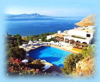 LINDOS MARE HOTEL IN LINDOS, RHODES ISLAND, RHODES, GREECE. LUXURY ...