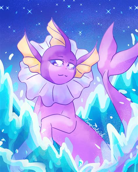 Shiny Vaporeon by Twocatside on DeviantArt