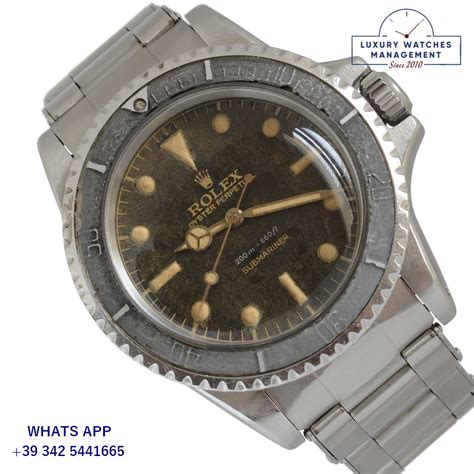 ROLEX Submariner 5512 Square Crown Guard Gilt Dial Full Set 1959s