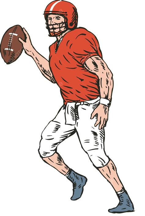 Football Player Pass Passing Ball Illustration Football Vector Passing Ball Illustration